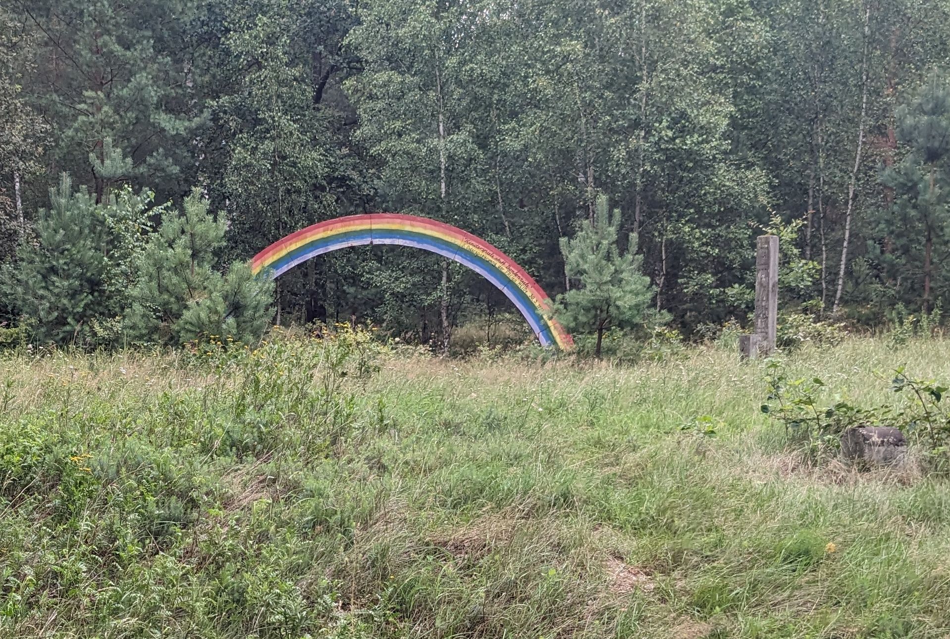 Heide mit Regenbogen
